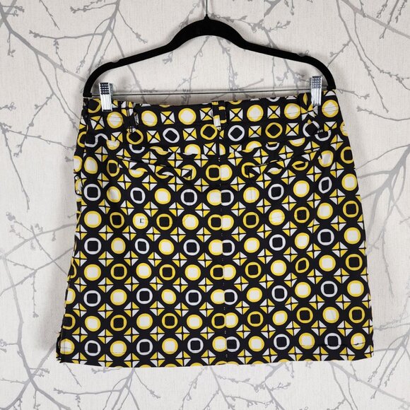 N'VO by Lanctot Yellow Geometric Printed Skort - Picture 2 of 4